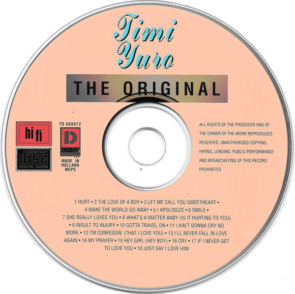 Timi Yuro : The Original (CD, Comp)