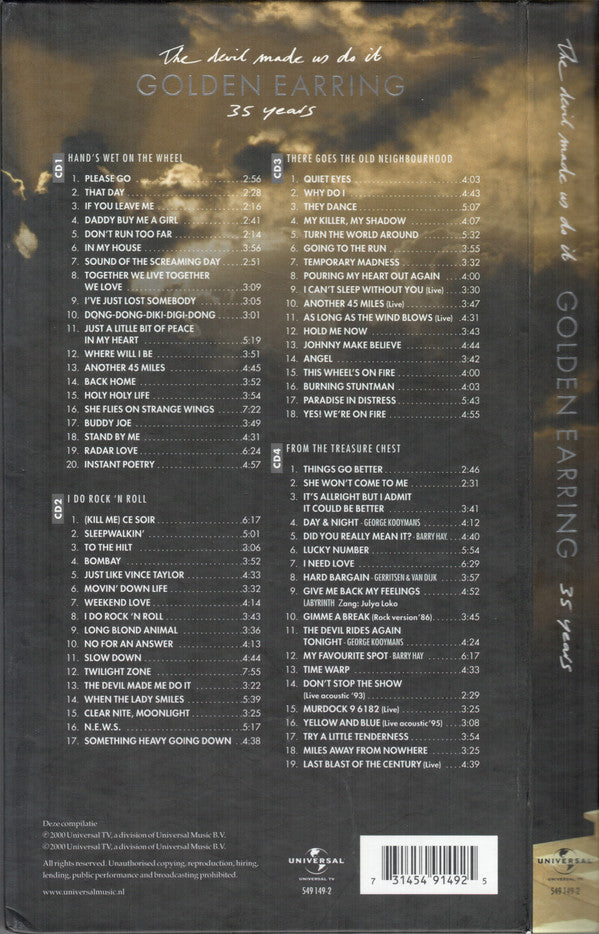 Golden Earring : The Devil Made Us Do It  35 Years (4xCD, Dig + Box, Comp, Ltd)