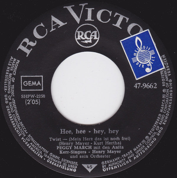 Peggy March : Die Schönen Stunden Gehen Schnell Vorbei (7", Single)