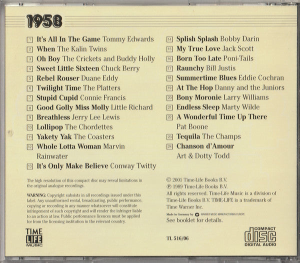 Various : 1958 (CD, Comp, RE, RM)