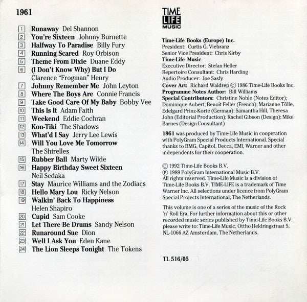 Various : 1961 (CD, Comp, RM)