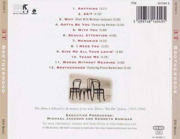 3T : Brotherhood (CD, Album + CD, Comp + Ltd, Eur)