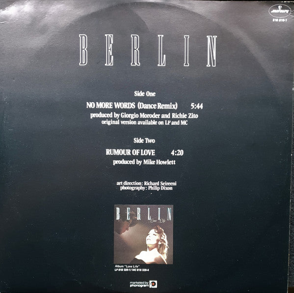 Berlin : No More Words (12", EP)