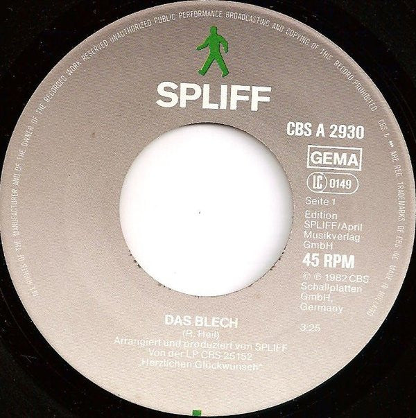 Spliff : Das Blech (7", Single)