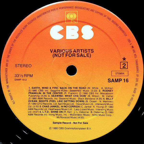 Various : Various Artists (Not For Sale) (LP, Comp)