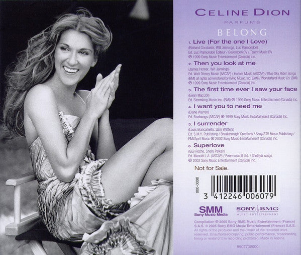 Céline Dion : Belong : Belong To The Moment (CD, Smplr)
