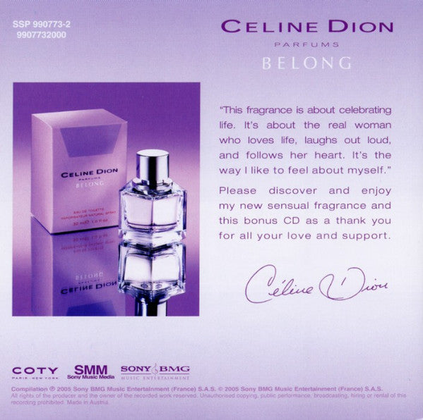 Céline Dion : Belong : Belong To The Moment (CD, Smplr)