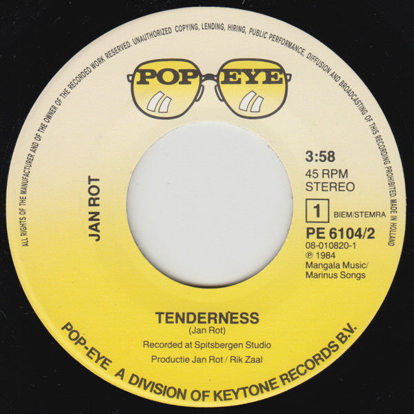 Jan Rot : Tenderness (7", Single)