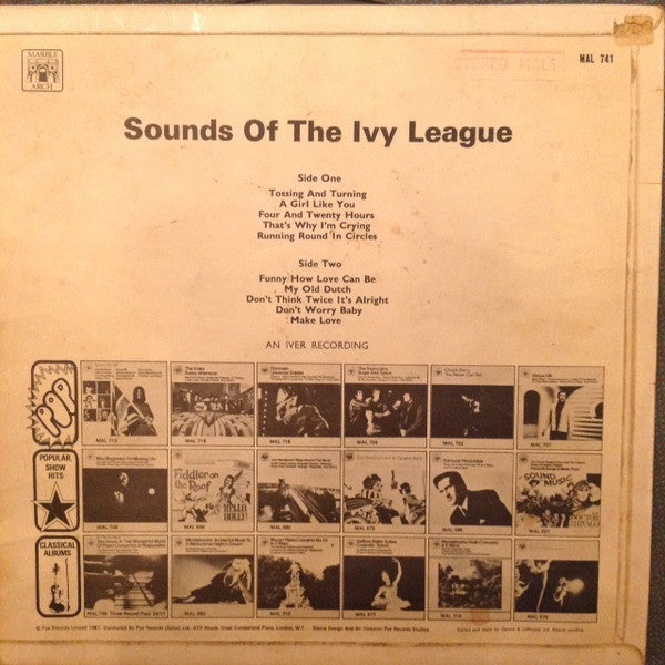 The Ivy League : Sounds Of The Ivy League (LP, Comp)