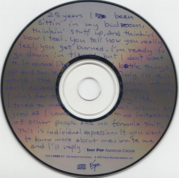 Iggy Pop : American Caesar (CD, Album)