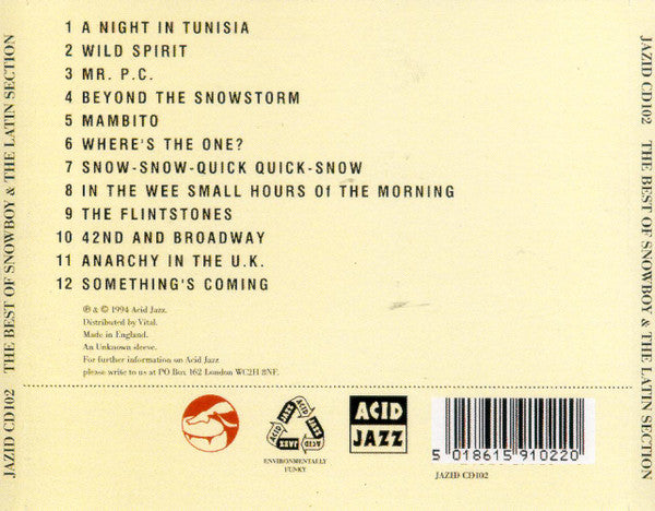 Snowboy & The Latin Section : The Best Of Snowboy & The Latin Section (CD, Comp, RE)