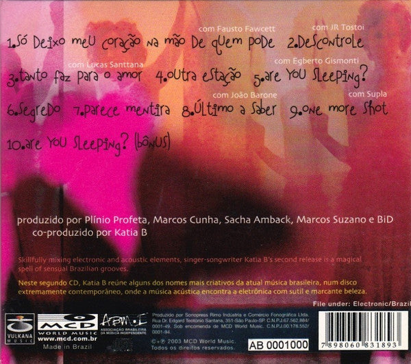 Kátia B : Só Deixo Meu Coração Na Mão De Quem Pode (CD, Album)