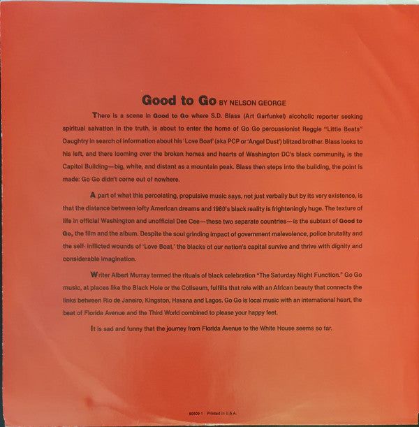 Various : Good To Go (Original Motion Picture Soundtrack) (LP, Comp, All)