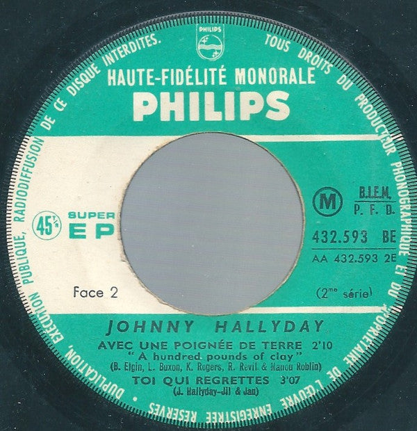 Johnny Hallyday : Viens Danser Le Twist (7", EP)