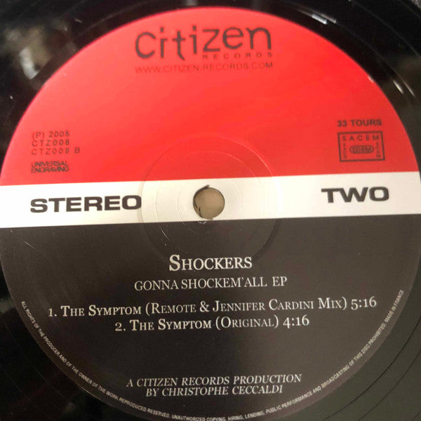 Shockers : Gonna Shockem'All EP (12", EP)