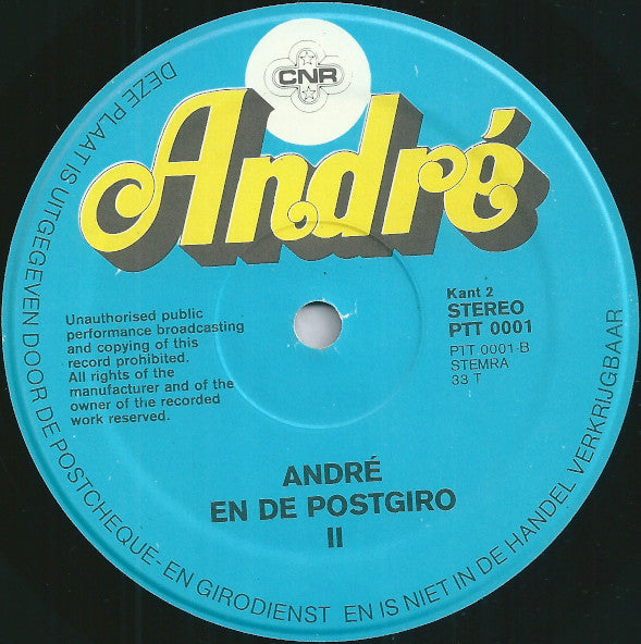 André van Duin : André En De Postgiro (LP, Comp, Promo)