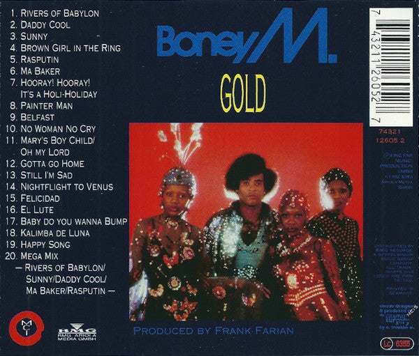 Boney M. : Gold - 20 Super Hits (CD, Comp)