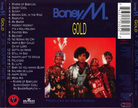 Boney M. : Gold - 20 Super Hits (CD, Comp)