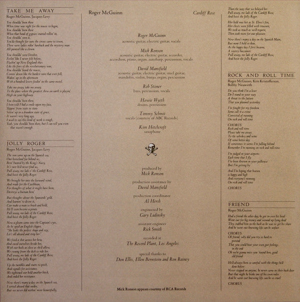 Roger McGuinn : Cardiff Rose (LP, Album, RE, 180)