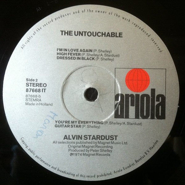 Alvin Stardust : The Untouchable (LP, Album)