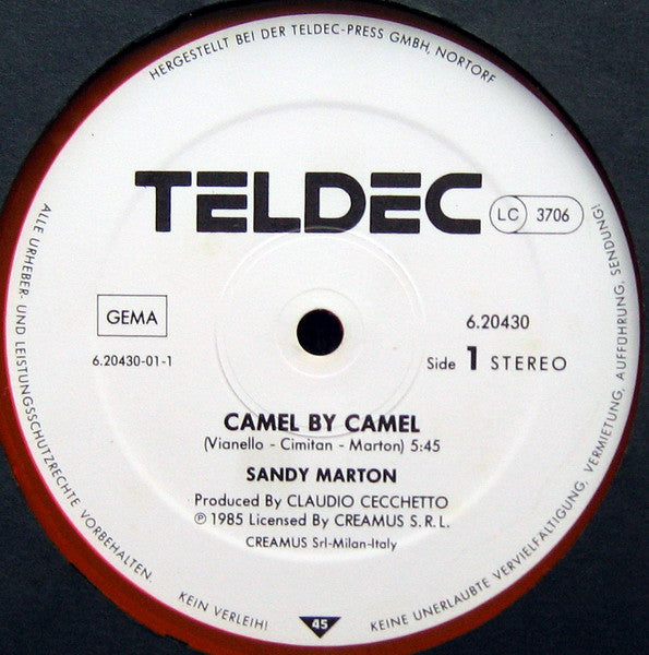 Sandy Marton : Camel By Camel (12", Maxi, Ora)