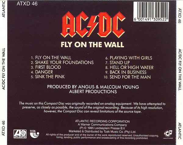 AC/DC : Fly On The Wall (CD, Album)