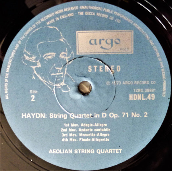 Joseph Haydn, Aeolian String Quartet : String Quartets Op. 71 & 74 (3xLP + Box)