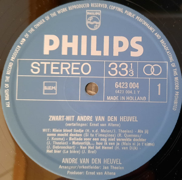 André van den Heuvel : Zwart-Wit (LP, Album)