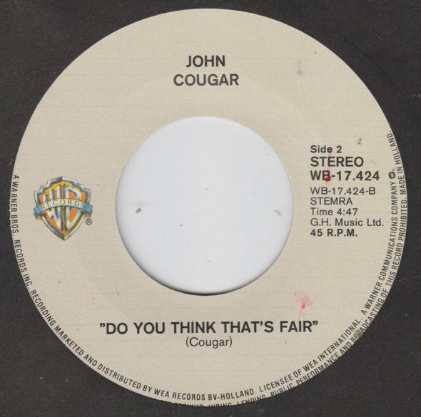 John Cougar* : Miami (7", Single)