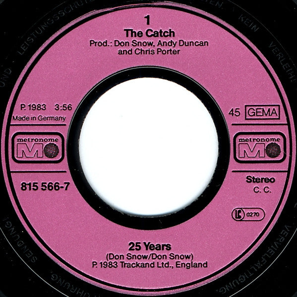 The Catch : 25 Years (7", Single)