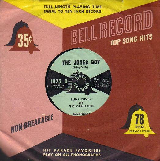 Tony Russo (2) And The Carillons : That's Amoré / The Jones Boy (7")