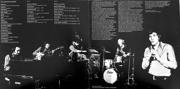 Paul van Vliet (2) : The Truth Behind The Dykes, A One-Man Satirical Show In English (LP, Album, Gat)