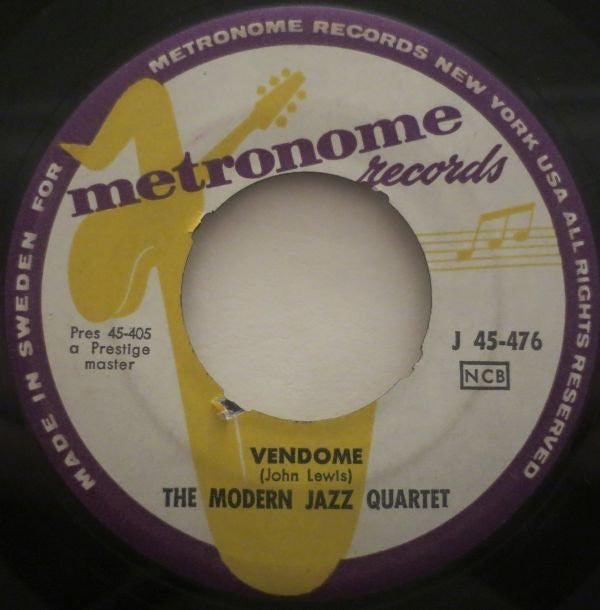 The Modern Jazz Quartet : Vendome / Rose Of The Rio Grande (7", Single)