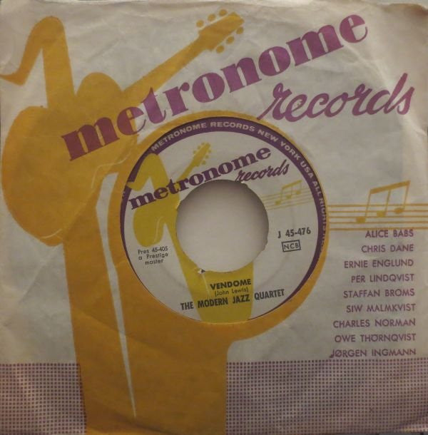 The Modern Jazz Quartet : Vendome / Rose Of The Rio Grande (7", Single)