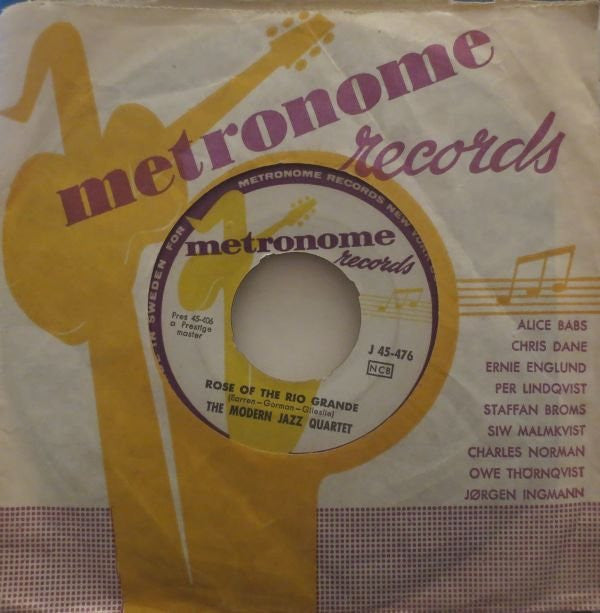 The Modern Jazz Quartet : Vendome / Rose Of The Rio Grande (7", Single)