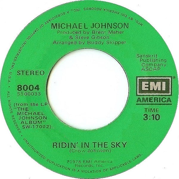 Michael Johnson (5) : Almost Like Being In Love (7", Single)