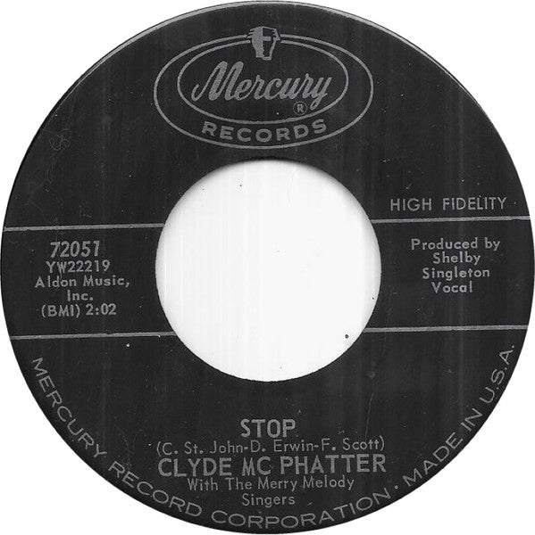 Clyde McPhatter With The Merry Melody Singers : The Best Man Cried (7")
