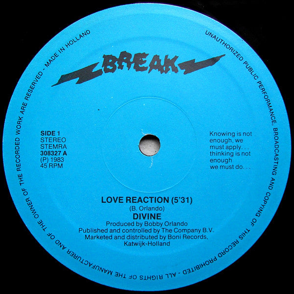 Divine : Love Reaction (12")