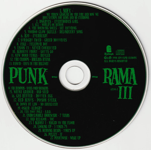 Various : Punk-O-Rama III (CD, Comp)