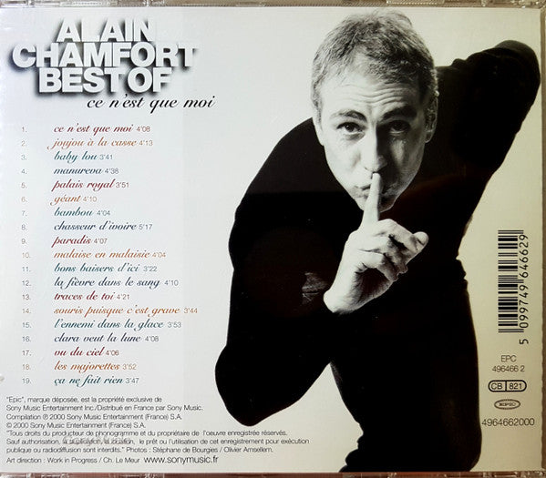 Alain Chamfort : Best Of - Ce N'est Que Moi (CD, Comp)