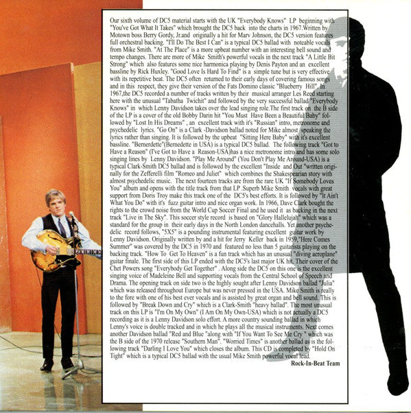 The Dave Clark Five : If Somebody Loves You / Everybody Knows (CD, Comp, P/Unofficial)