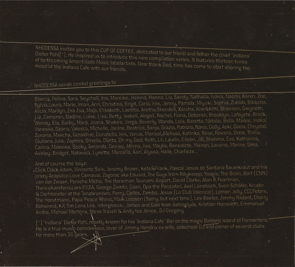 Various : The Indiana Cafe (CD, Comp, Mixed, Dig)