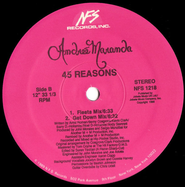 Andreé Maranda : 45 Reasons (12")