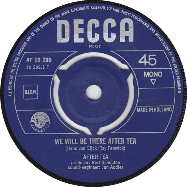 After Tea : We Will Be There After Tea / Lemon Coloured Honey Tree (7", Single, Mono)