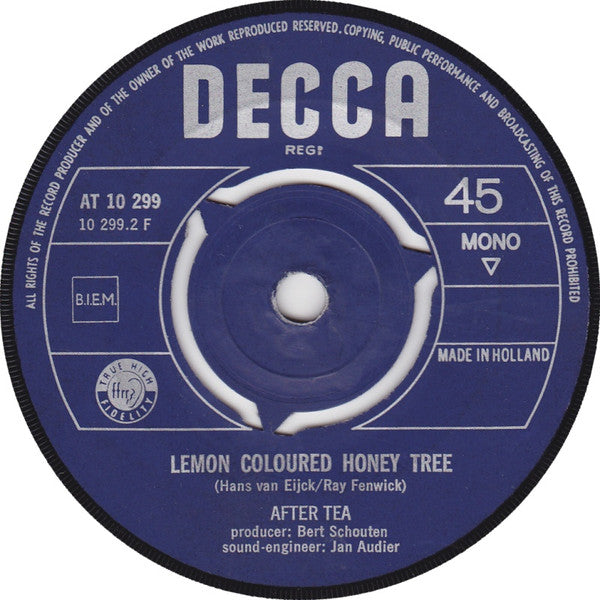 After Tea : We Will Be There After Tea / Lemon Coloured Honey Tree (7", Single, Mono)