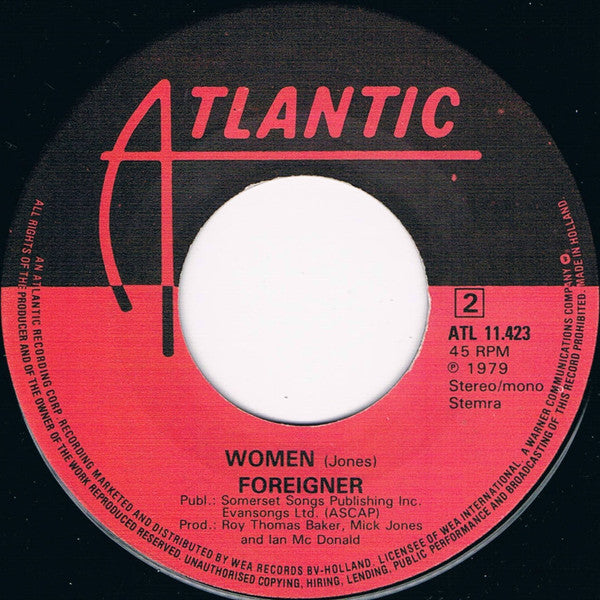 Foreigner : Love On The Telephone (7", Single)