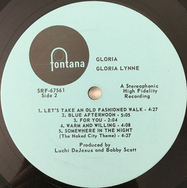 Gloria Lynne : Gloria (LP, Album)