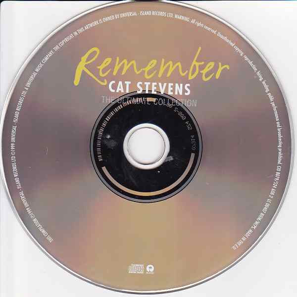 Cat Stevens : Remember (The Ultimate Collection) (CD, Comp, RP)