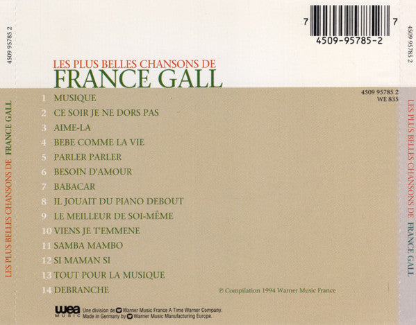 France Gall : Les Plus Belles Chansons De France Gall (CD, Comp)