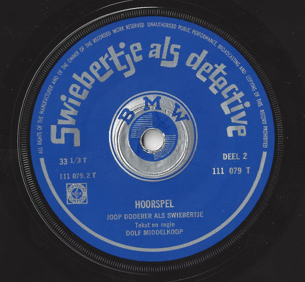 Swiebertje : Swiebertje Als Detective (7", Single)